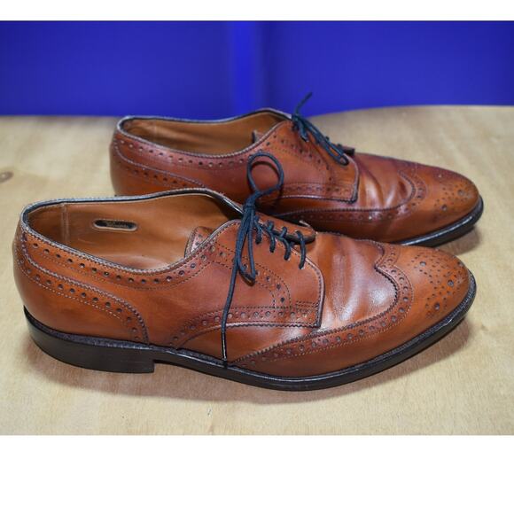 Allen Edmonds Strand Cap Toe Oxford Men’s 8D Walnut Leather Dress Shoes
